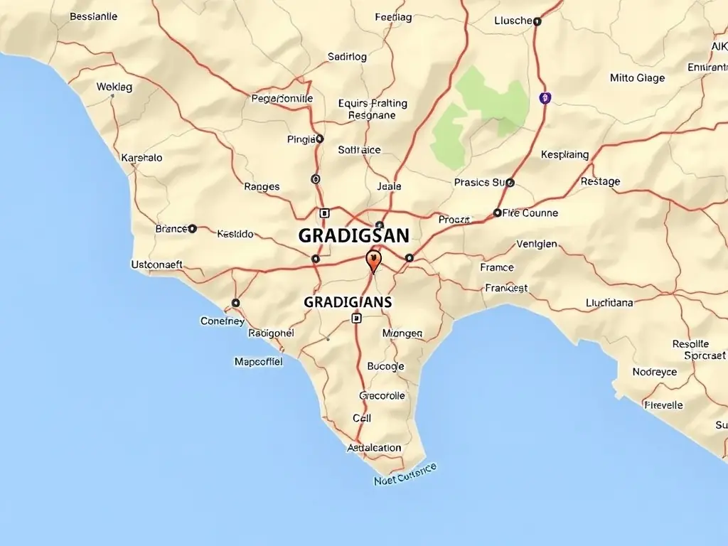 A map showing the location of LIGUE REGIONALE NOUVELLE AQUITAINE DE RUGBY in Gradignan, France.